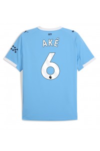 Manchester City Nathan Ake #6 Jalkapallovaatteet Kotipaita 2025-26 Lyhythihainen